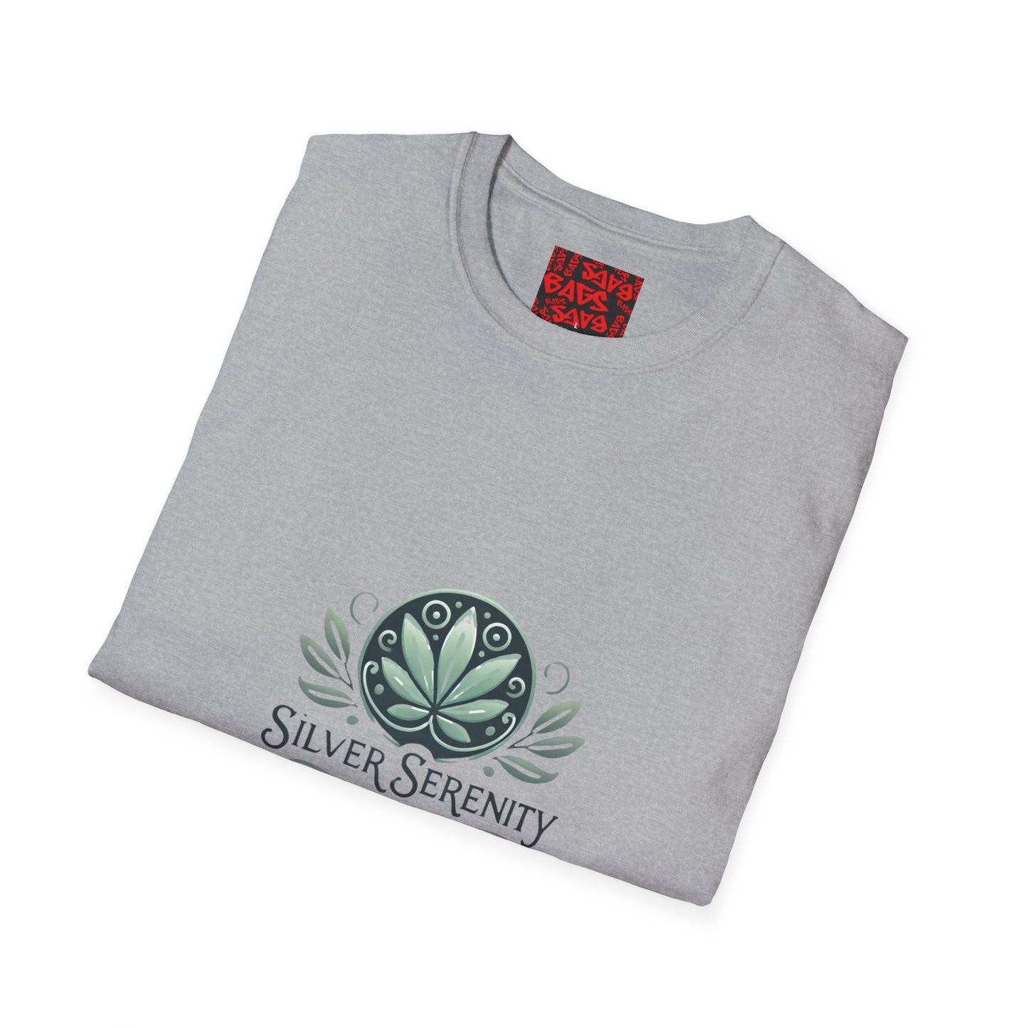 Silver Serenity Unisex Softstyle T-Shirt - Empowering Seniors Through Cannabis Education