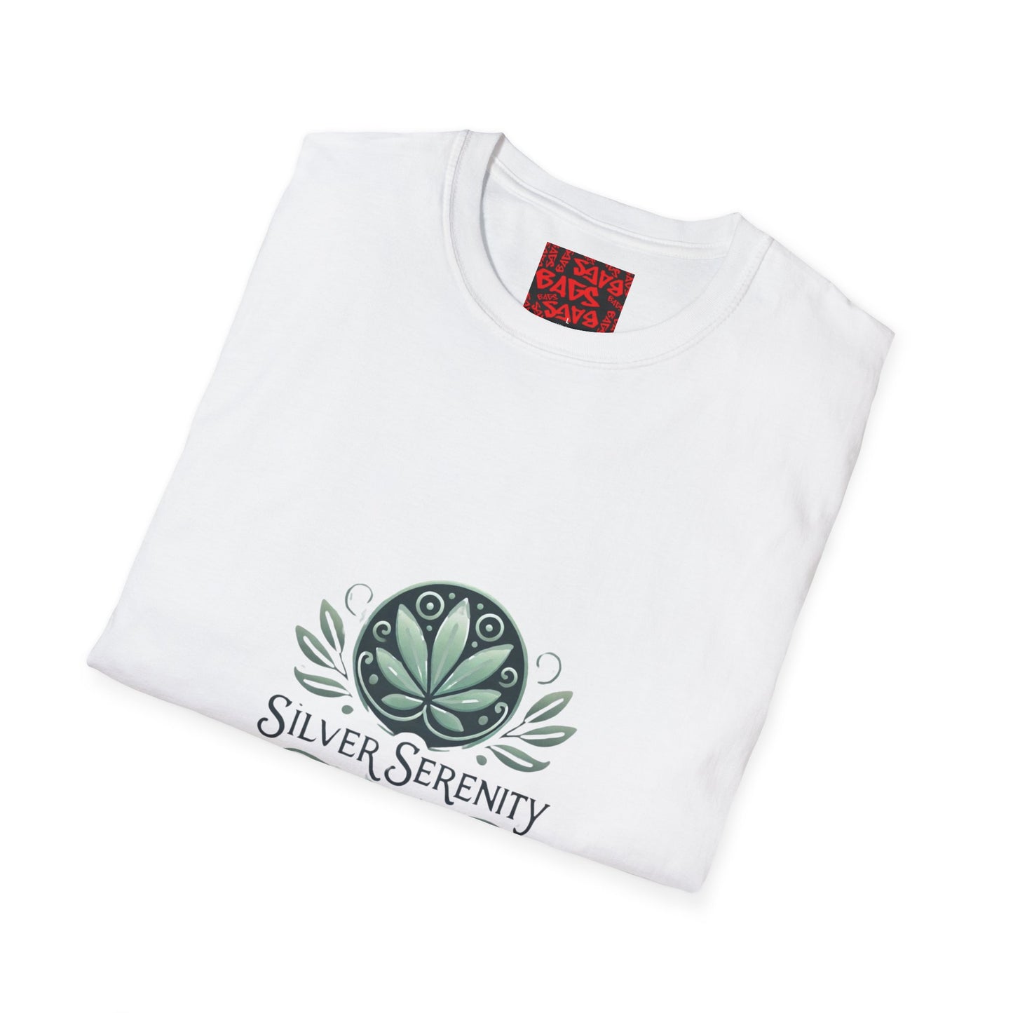 Silver Serenity Unisex Softstyle T-Shirt - Empowering Seniors Through Cannabis Education