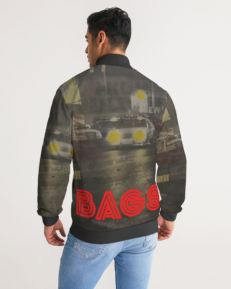 High Voltage Men's Stripe-Sleeve Track Jacket